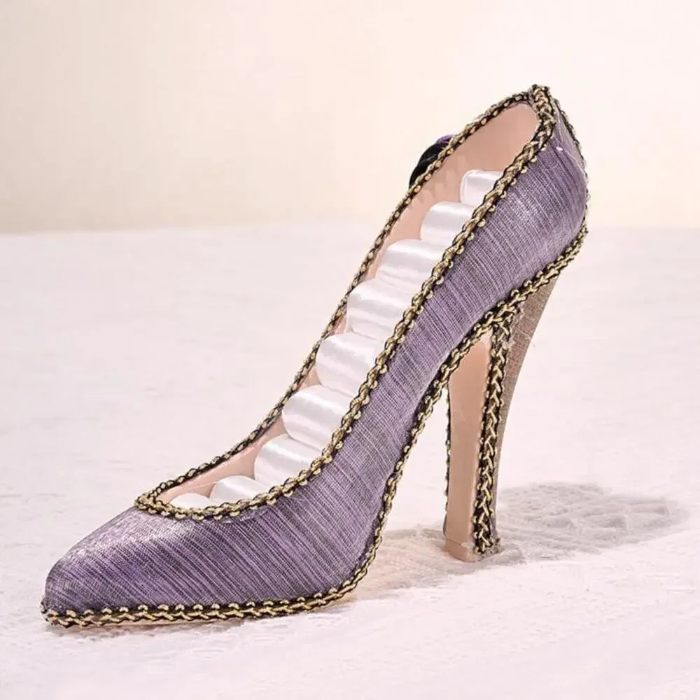 High Heel Shaped Jewelry Rack In Blue - Picture 2 of 4